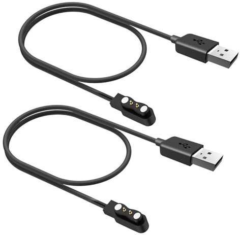 WalkerFit Universelles Smartwatch Ladekabel, Universelles Smartwatch Magnetzubehör für Smartwatch/Fitness-Tracker, Kompatibler Pinabstand 2.5 mm - 3 mm, 2 Stück