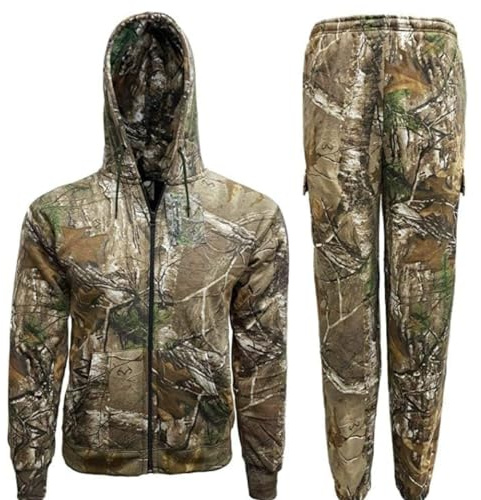 Zaif & Hari Mens Camouflage Jungle tracksuit Set Fishing Hunting Zip Hoodie Jacket Tracksuits RealTree Camo Print Full Set Trouser Pullover Hoodie Tree Combat Plus Sizes S-5XL