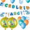 Einschulung Deko Jungen 2024,Schuleinführung Schulanfang Deko Set ,Dinosaurier thema Folienballon+Blaue schulkind Zuckertüte banner+Schultüte Konfetti +Schulanfang Latex Ballons, schulkind Deko Jungs