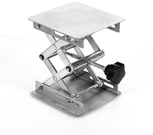 Hydraulischer Tisch PLM 15 X 11 X 6 100 X 100 Mm Labor-Hebebühnen Ständer Rack Schere Edelstahl