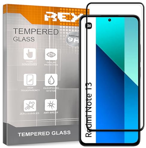 Protector de Pantalla Curvo para XIAOMI REDMI Note 13 4G - REDMI Note 13 Pro 4G, Negro, Cristal Vidrio Templado Premium, 3D / 4D / 5D, Anti Roturas
