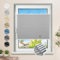 Plissee ohne Bohren Verdunkelung Klemmfix Hellgrau 115x130cm Thermo Plissees 100% Verdunklung Rollos für Fenster & Tür Verdunklungsplissee ohne Bohren Sichtschutz und Sonnenschutz
