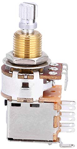 A500K Tone Pull Button Switch Pot Linear Potentiometer mit Eingebauter Feder für E-Gitarre Bass