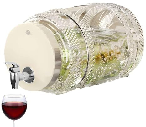 Large Capacity Water Pitcher With Lid - Leakproof Iced Tea Dispenser With Spigot, Heat Resistant Jug For Tea, Juice, And Beverage Storage Iced Tea Pitcher With Lid - Versatile Beverage Dispenser, Larg