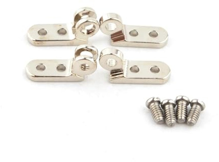 Aqxyju 10 juegos de bisagras for gafas de 3mm de ancho, 3,5mm y 4mm for marco de plástico wayfarer, bisagras for reparación de gafas(4mm)