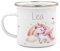 Kidsmood - Emaille Tasse Personalisiert mit Namen- Robuste Kinder Tasse für Camping & Alltag - BPA-frei, Spülmaschinenfest, Kinder Becher als Geschenke zur taufe, zur Geburt oder für Weihnachten