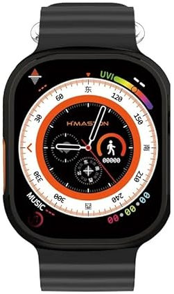 2024 WiFi Smart Watch HK10 Ultra 3 WF Smartwatch For Men AMOLED 2GB ChatGPT Photo Album Sport Smartwatch BT Call AI assiant TXT (Pure Black)