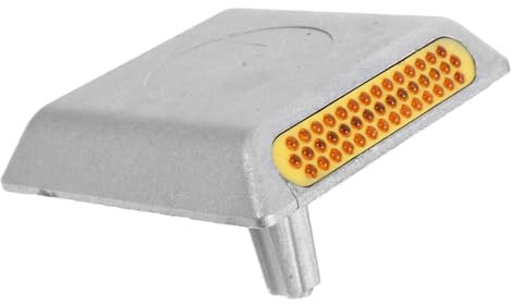 Milisten Straßenauffahrt Reflektor Reflektierende Fahrbahnmarkierung Aluminium-Schild Für Gehwege Outdoor Sicherheitsmarkierung Einfahrtsmarkierung Sichtbare Reflektoren Markierung