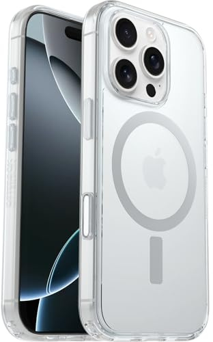 OtterBox Symmetry Clear MagSafe Case for iPhone 16 Pro, Clear | Shockproof, Drop-Proof, Protective Thin Case, 3x Tested to Military Standard