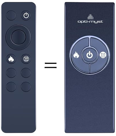 CLVIZCXOM Remote Controller Compatible with Dimplex Opti-Myst Electric Fire Remote Control with 3 buttons