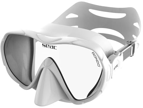 SEAC Rondò, Rahmenlose Tauch- Und Schnorchelmaske Mit Silikonglasscheibe, Reduziertes Volumen, Hydrodynamisch, Ultraleicht