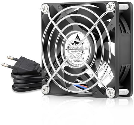 GDSTIME AC EC Ventilateur 220V 80mm Ventilateur PC 230V 80x80 Ventilateur de boîtier à roulement à bille