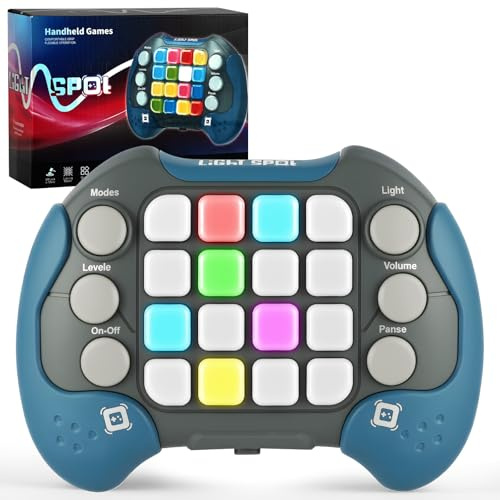 AYESY Quick Push Spiel Fidget Toys, Puzzle-Spielmaschine, Handheld-Spiel, Elektronische Spielkonsole, Geschenk(Grau)