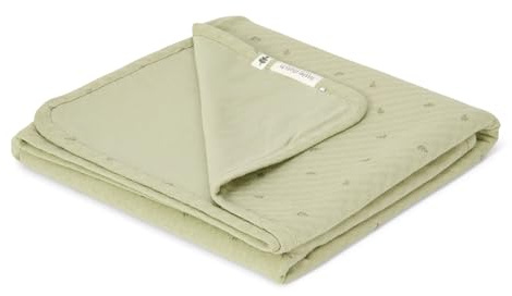 Little Dutch Decke Babydecke Sommerdecke Strickdecke Strick Sommer Baby (70x100 cm) Sage grün - Pure