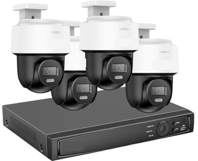 3K-Überwachungssystem, Intelligente Dual-Light-Netzwerk-Dome-Kamera, 12 MP, 8-Kanal-PoE-Unterstützung, Personenerkennung, Automatische Verfolgung Bewegungserkennung(None)