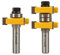Yonico 15224 1-1/2-Inch 2 Bit Tongue and Groove Router Bit Set 1/2-Inch Shank