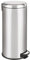 WENKO Treteimer Leman Easy Close Edelstahl 30L - Kosmetikeimer, Mülleimer mit Absenkautomatik und Anti-Fingerprint Fassungsvermögen: 30 l, Edelstahl rostfrei, 30.5 x 64 x 37.5 cm, Satiniert, Grau, 64 x 37.5 x 30.5 cm