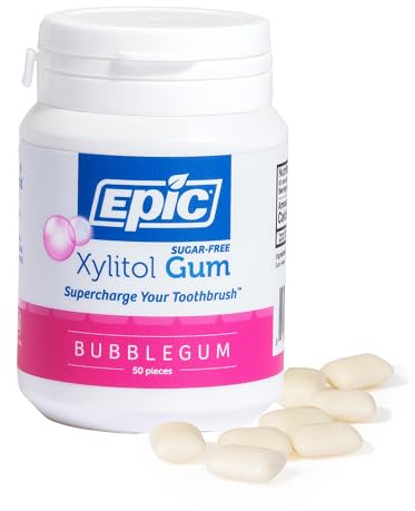 EPIC DENTAL - Bubblegum Xylitol Gum - 50 Pieces