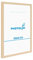 PHOTOLINI Cadre 30 x 40 bois MDF naturel, cadres photo 30x40 pour posters, picture frame 40x30 avec verre acrylique incassable, décoration murale à suspendre, avec accessoires supplémentaires