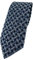 TigerTie Designer Krawatte in mint blau schwarz - Motiv Flechtmuster