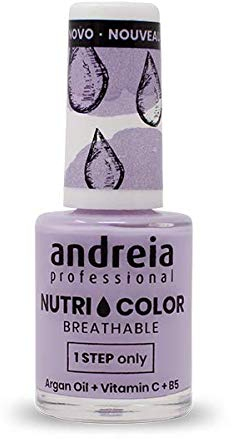 Andreia Professional NutriColor - Smalto per unghie Vegan Traspirante - Colore NC18 Viola - 10.5ml