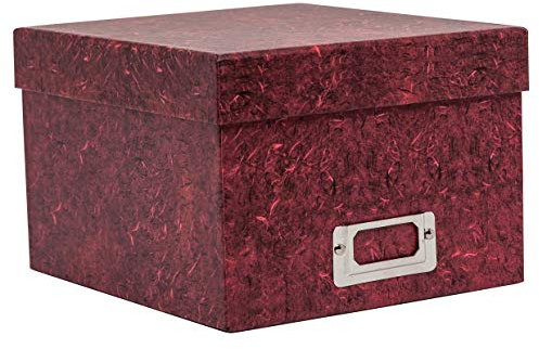 The Photo Album Company - Photo Storage Box Holds 700 Photographs Red 5x7 (13x18cm) ALBOX57RED