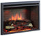 BALDERIA Calida 30 | Chimenea eléctrica de Pared, empotrable | Efecto de Llama 3D | Calentador, Calefacción 1000/2000W | con Sonido crepitante | Mando a Distancia y termostato | Negro