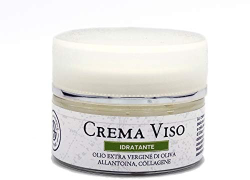 Crema viso naturale con olio extravergine d'oliva allantoina e collagene idratante nutriente