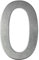 Numero civico in acciaio inox adesivo, altezza 10 cm, numero civico design (0)