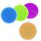 XINGSUI 4Pcs Silicone Dishwashing Brush, Food Grade Antibacterial Kitchen Silicone Sponge for Dishwashing, Used for Washing Vegetables, Fruits and Dishes (Random Color)
