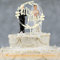 Cake Topper für Mann und Frau Happy Wedding Cake Party Supplies Dekoration Mr Mrs Marry Cake Topper (Nicht-gerade weiss,wood)