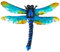 BICBLL Libellen Wand-Deko, Libelle Wandbehang Hof Garten Veranda Home Wand Balkon Kunst Dekoration Outdoor Indoor Decor