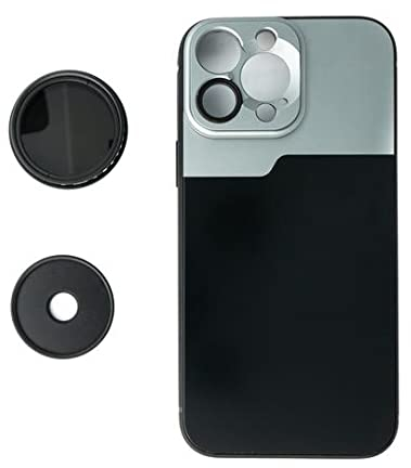 System-S ND Vario Filtro 37 mm da 2 a 4000 densità neutra con custodia per iPhone 13 Pro Max