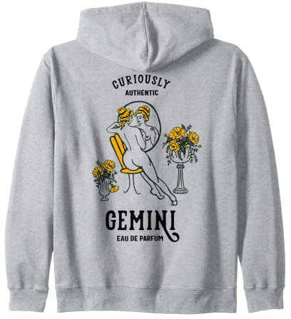 Gemini Eau de Parfum: Neugierig authentisch Vintage Zodiac Kapuzenjacke