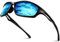 LINVO Sonnenbrille Herren Polarisiert Verspiegelt TR90 Sportbrille Autofahren Angeln Fahrradbrille mit 100% UV400 Schutz Cat 3 CE