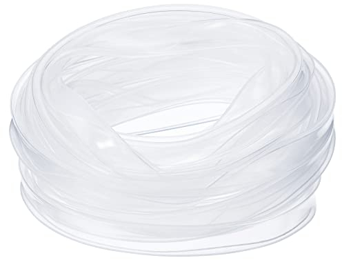 PATIKIL 16.4ft Silicone Tube Sleeve, Flat Flexible IP67 Waterproof Protection Cover Fit RGBW/RGBWW 12mm Wide Non-Weatherproof LED Strip, Clear