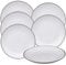 Juego de 6 platos gris WellHome.