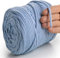 MeriWoolArt® Makramee Garn Babyblau 6 mm x 85 m Baumwollkordel, recyceltes weiches Baumwollgarn für das Stricken von Pflanzenhängern, Schmuckherstellung, Häkeltaschen
