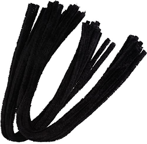 VBS 20er-Pack Chenilledraht 50cm Basteldraht Biegedraht Pfeifenreiniger Schwarz