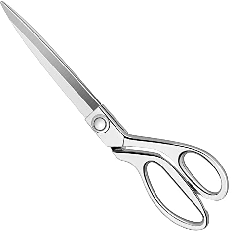 KUONIIY Robuste Nähschere, 26,4 cm, professionelle Edelstahl-Schneiderschere für Stoff, Leder, Schneidern, Künstler, Studenten, Schneiderei