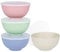 Greentainer Lot de 4 grands bols à céréales incassables avec couvercles - En plastique léger - Passe au lave-vaisselle et au micro-ondes - Pour céréales, salade, soupe, nouilles, Quatre couleurs