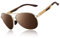 CGID Gafas de Sol Hombre Mujer Polarizadas Pilot 100% Protección UV400 Marco de Al-Mg Metal