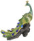 Cabilock Pfau-Ornamente Tischkunst Dekor Schreibtisch Sammlerfigur Mikrolandschaftsfiguren Pfauen Skulptur Pfauen Statue Pfau Vogel Skulptur Desktop Pfau Figur Pfauen Deko Drinnen Harz Tier