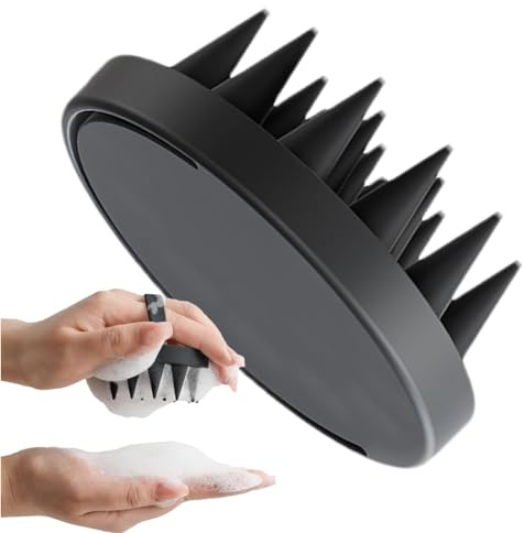 Scalp Massager Shampoo Brush, Silicone Hair Scalp Massager, Shampoo Brush | Scalp Massager, Hair Massager Head Scrubber Scalp Brush, Wet & Dry Manual Scalp Care Brush