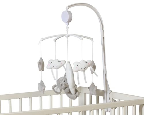 Kiokids Móvil Musical Para Cuna Elefante Gris
