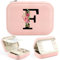 Tarklanda Joyero Inicial, Joyero Pequeña, Joyero Portátil, Joyero Viaje, Caja de Joyería para Mujer, Regalo para Mujer, Mamá, Amiga, Personalizado Regalo de Cumpleaños, Aniversario, Boda (F)