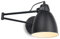 Lighting Supermarket Noir Industrial Swing Arm Wall Light - Black - Living Room, Dining Room, Bedroom