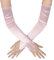 Coucoland Damen Fingerlos 20er Handschuhe, Satin Classic Opera Fest Party Handschuhe, Audrey Hepburn 1920s Handschuhe Damen Lang Elastisch (Rosa)