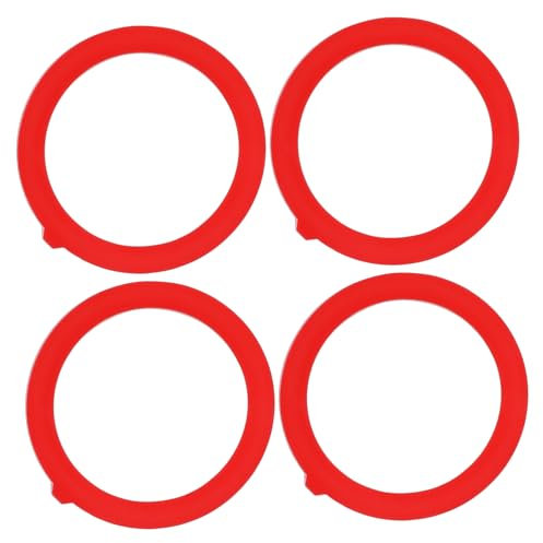 GETAJGHSD 4pcs Toilet Tank Gasket Cistern Seal Flush Valve Seal Kit for Repair Parts Leakproof Silicone Replacement