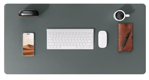 Large Desk Protector Mat 80x40cm - Office Computer Writing Pad for Laptop - Blotter Desktop Cover (Grey)